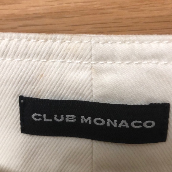 Club Monaco White Jean Skirt with Belt - Picture 3 of 3